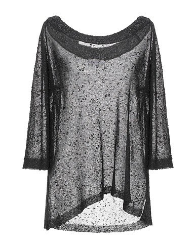 SNOBBY SHEEP Pullover Nero 63% Viscosa, 20% Poliestere metallizzato, 17% Poliammide