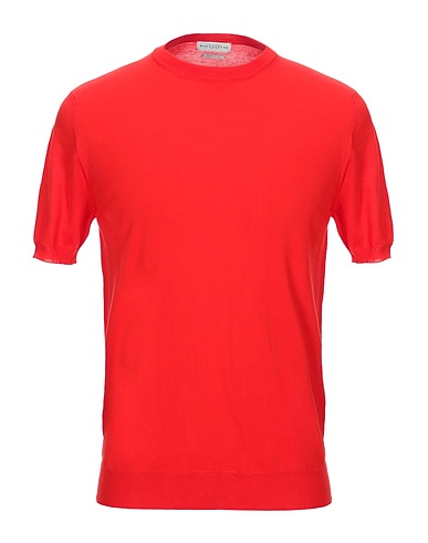 BALLANTYNE Jumper Red 100% Cotton