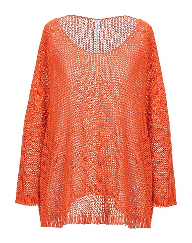 PIANURASTUDIO Pullover Arancione 64% Cotone, 19% Acrilico, 14% Poliestere, 3% Altre Fibre