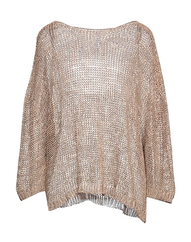 PIANURASTUDIO Jumper Sand 64% Cotton, 19% Acrylic, 14% Polyester, 3% Other Fibres