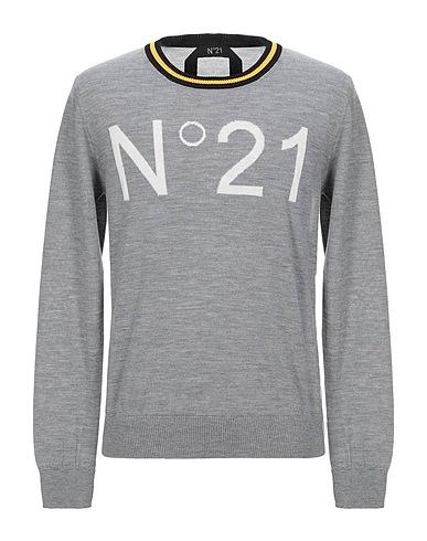 N°21 Jumper Light grey 100% Virgin Wool
