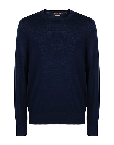 MICHAEL KORS MENS Jumper MERINO CREW Midnight blue 100% Merino Wool
