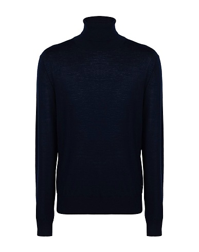 MICHAEL KORS MENS Rollkragenpullover MERINO T NECK Nachtblau 100% Merinowolle