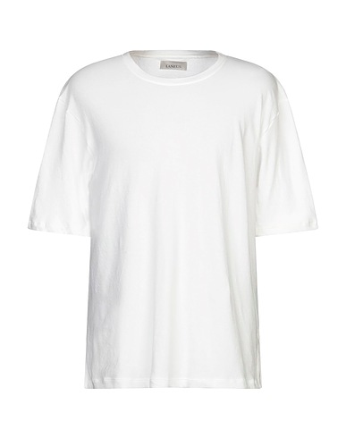 LANEUS Pullover Weiß 98% Baumwolle, 2% Polyamid