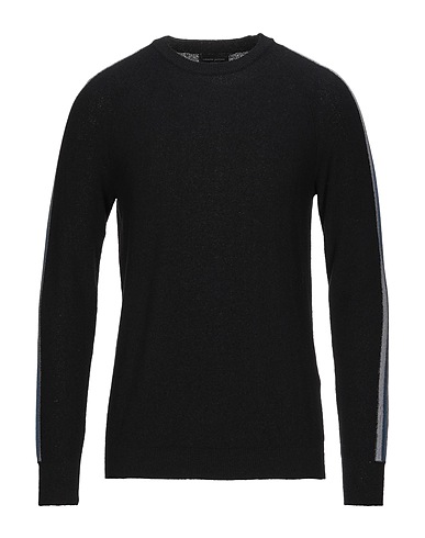 ROBERTO COLLINA Jumper Black 69% Cotton, 27% Nylon, 4% Viscose