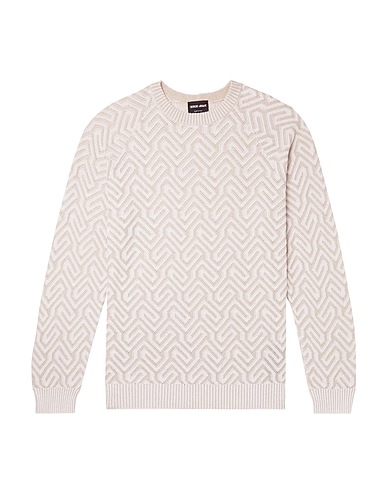 GIORGIO ARMANI Sweater Beige 48% Cotton, 41% Viscose, 6% Polyamide, 5% Cashmere