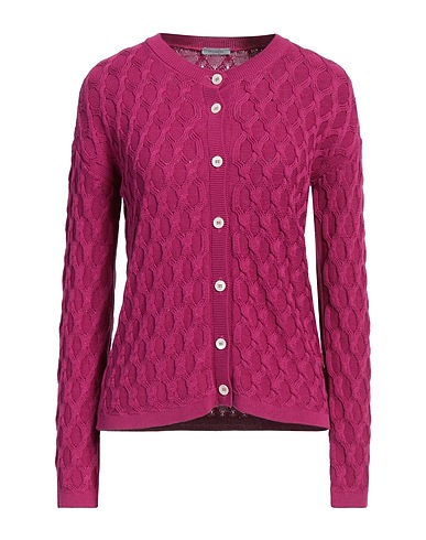 MALO Cardigan Magenta 100% Cotton