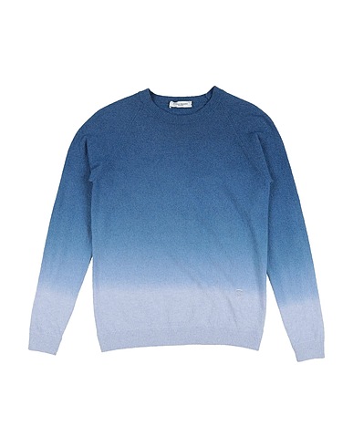 PAOLO PECORA Sweater Slate blue 61% Cotton, 30% Nylon, 9% Silk