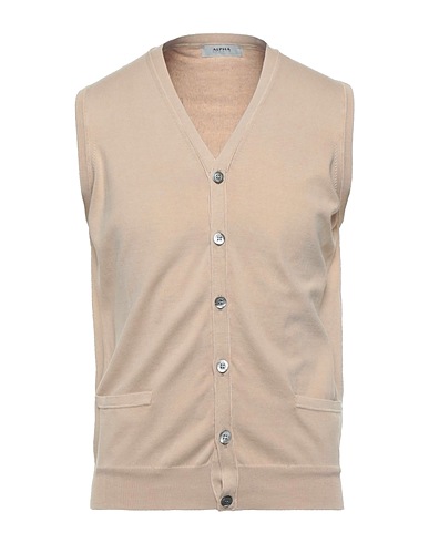 ALPHA STUDIO Cardigan Beige 100% Cotone