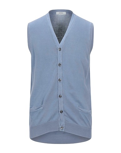 ALPHA STUDIO Cardigan Pastel blue 100% Cotton