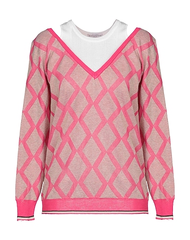 BALLANTYNE Свитер Светло-коричневый 60% Хлопок, 19% Полиамид, 19% Полиэстер, 1% Вискоза, 1% Металлизированный полиэстер