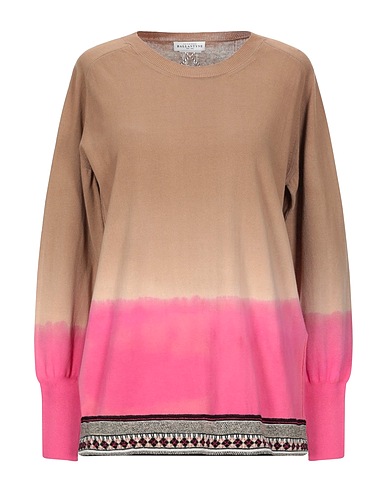 BALLANTYNE Jumper Light brown 98% Cotton, 2% Polyamide