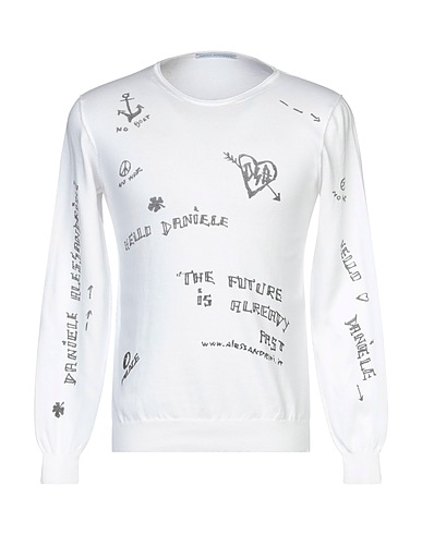 DANIELE ALESSANDRINI Jumper White 100% Cotton