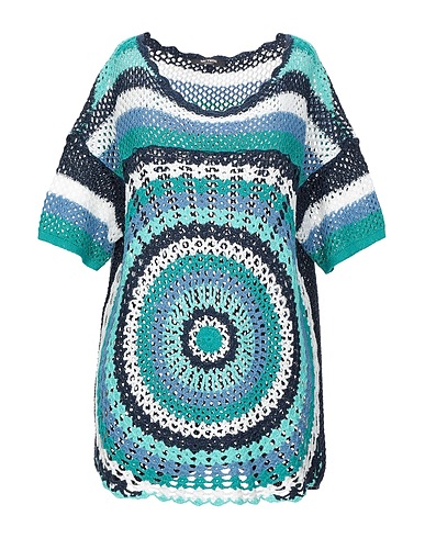 MY TWIN TWINSET Sweater Turquoise 90% Cotton, 10% Metal