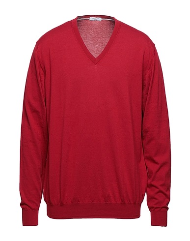 PAOLO PECORA Jumper Burgundy 100% Cotton