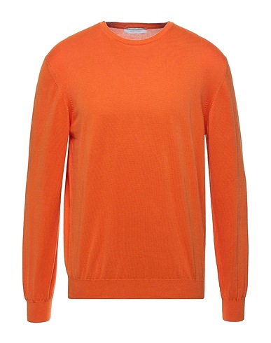 FILIPPO DE LAURENTIIS Pullover Orange 100% Baumwolle