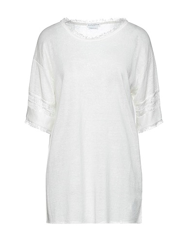 BALLANTYNE プルオーバー アイボリー リネン 70% / レーヨン 30%