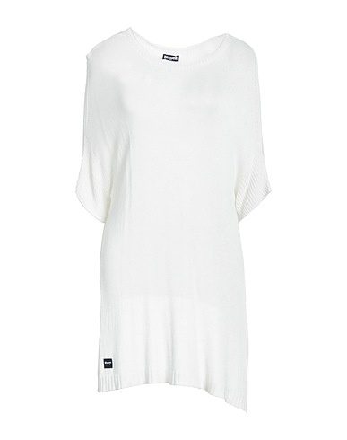 BLAUER. Jumper White 70% Viscose, 30% Acrylic