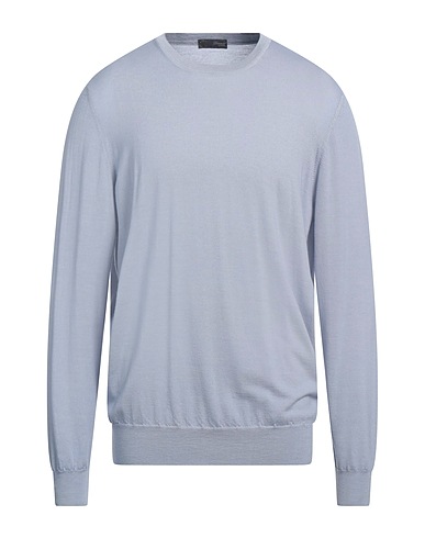 DRUMOHR Pullover Blu chiaro 100% Super 140s Lana