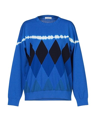 BALLANTYNE Sweater Bright blue 85% Cotton, 15% Cashmere