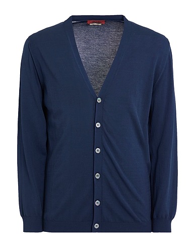 DANIELE FIESOLI Strickjacke Nachtblau 100% Baumwolle