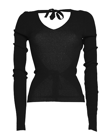 MM6 MAISON MARGIELA Jumper Black 94% Cotton, 6% Polyamide