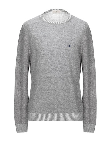 BROOKSFIELD Jumper Grey 50% Cotton, 50% Linen