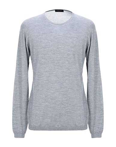 ROBERTO COLLINA Cashmere jumper Grey 70% Cashmere, 30% Silk