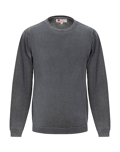 ERIC HATTON Pullover Gris anthracite 100% Coton