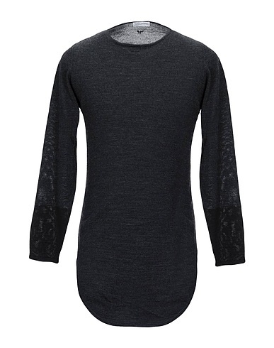 DANIELE ALESSANDRINI HOMME Jumper Charcoal 50% Acrylic, 50% Wool