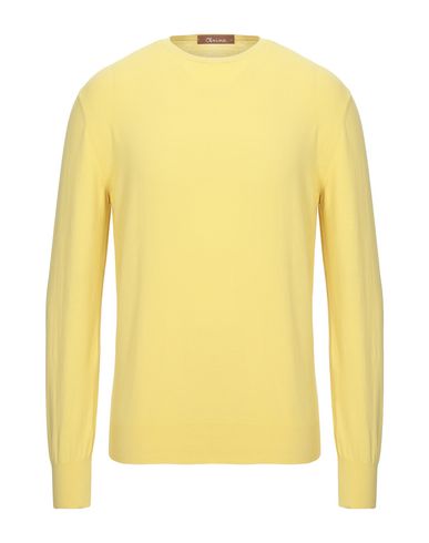 Shop Obvious Basic Man Sweater Yellow Size Xl Cotton