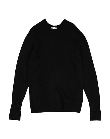PAOLO PECORA Pullover Nero 33% Viscosa, 23% Nylon, 20% Cotone, 20% Lana di agnello, 4% Cachemire