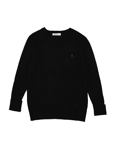 PAOLO PECORA Jumper Black 33% Viscose, 23% Nylon, 20% Cotton, 20% Lambswool, 4% Cashmere