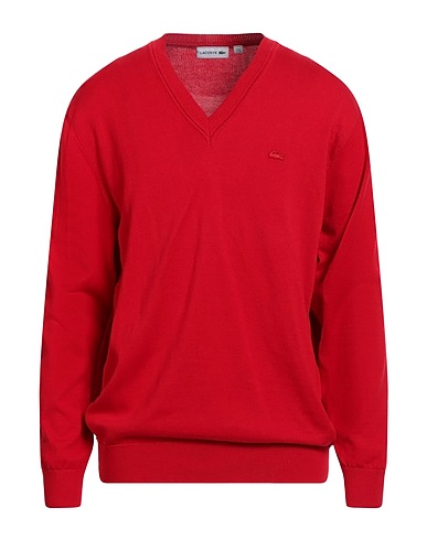 LACOSTE Pullover Rot 100% Baumwolle