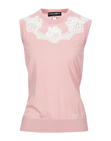 DOLCE&GABBANA Cashmere jumper Pink 60% Cashmere, 25% Silk, 12% Cotton, 3% Polyamide