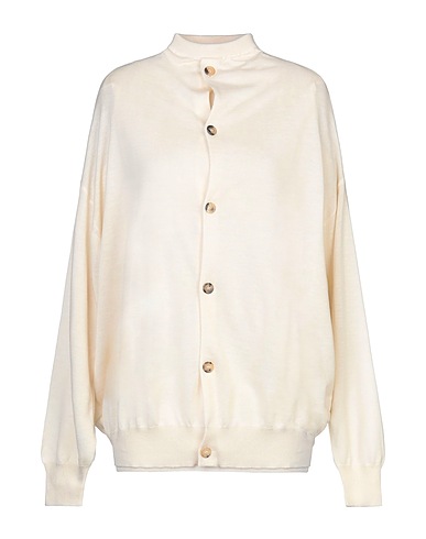 CELINE Cardigan Ivory 99% Cashmere, 1% Polyamide