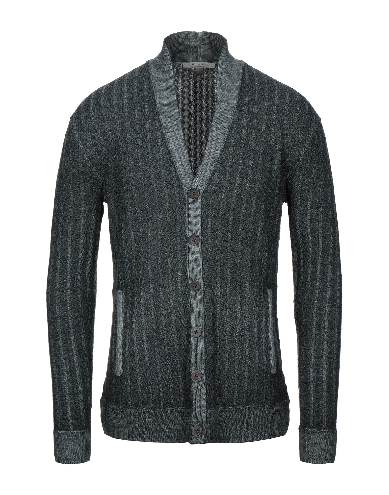 John Varvatos Collection Mens Long Sleeve V Neck Merino Wool Sweater