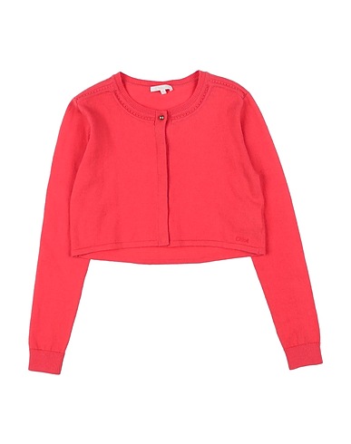 CHLOÉ Strickjacke Rot 60% Baumwolle, 30% Polyamid, 10% Wolle