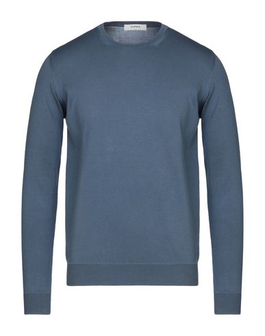 Alpha Studio Sweaters In Slate Blue