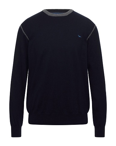 HARMONT & BLAINE Sweater Midnight blue 75% Cotton, 17% Wool, 8% Cashmere