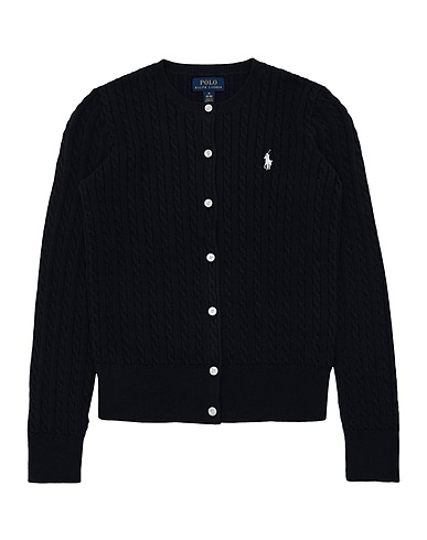 POLO RALPH LAUREN Strickjacke Mini-Cable Cotton Cardigan
 Nachtblau 100% Baumwolle