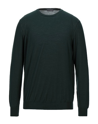 DRUMOHR Jumper Dark green 100% Super 140s Wool