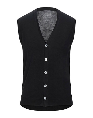 DRUMOHR Cardigan MODERN Nero 100% Super 140s Lana