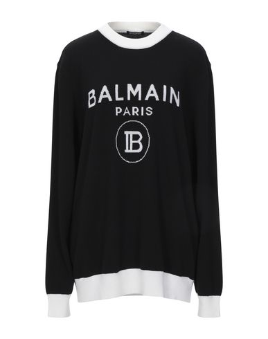 Balmain Sweaters In Black