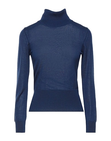 ROSSOPURO Polo neck Blue 100% Wool