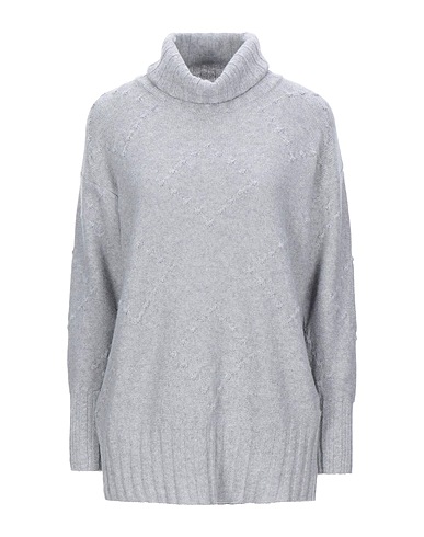 ROSSOPURO Polo neck Grey 70% Wool, 30% Cashmere