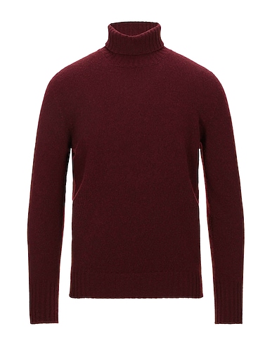DRUMOHR Polo neck Plum 100% Lambswool