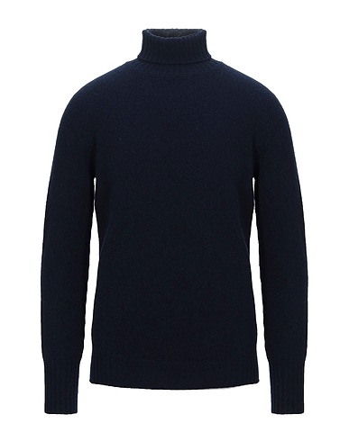 DRUMOHR Polo neck Midnight blue 100% Lambswool