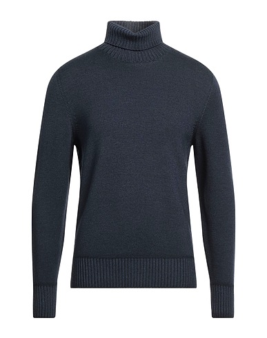 DRUMOHR Polo neck Navy blue 100% Merino Wool