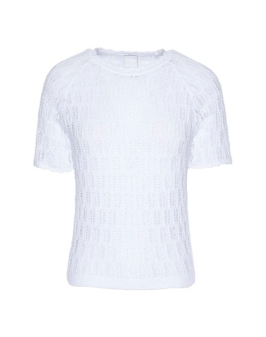 8 by YOOX Jumper White 67% Cotton, 33% Polyamide